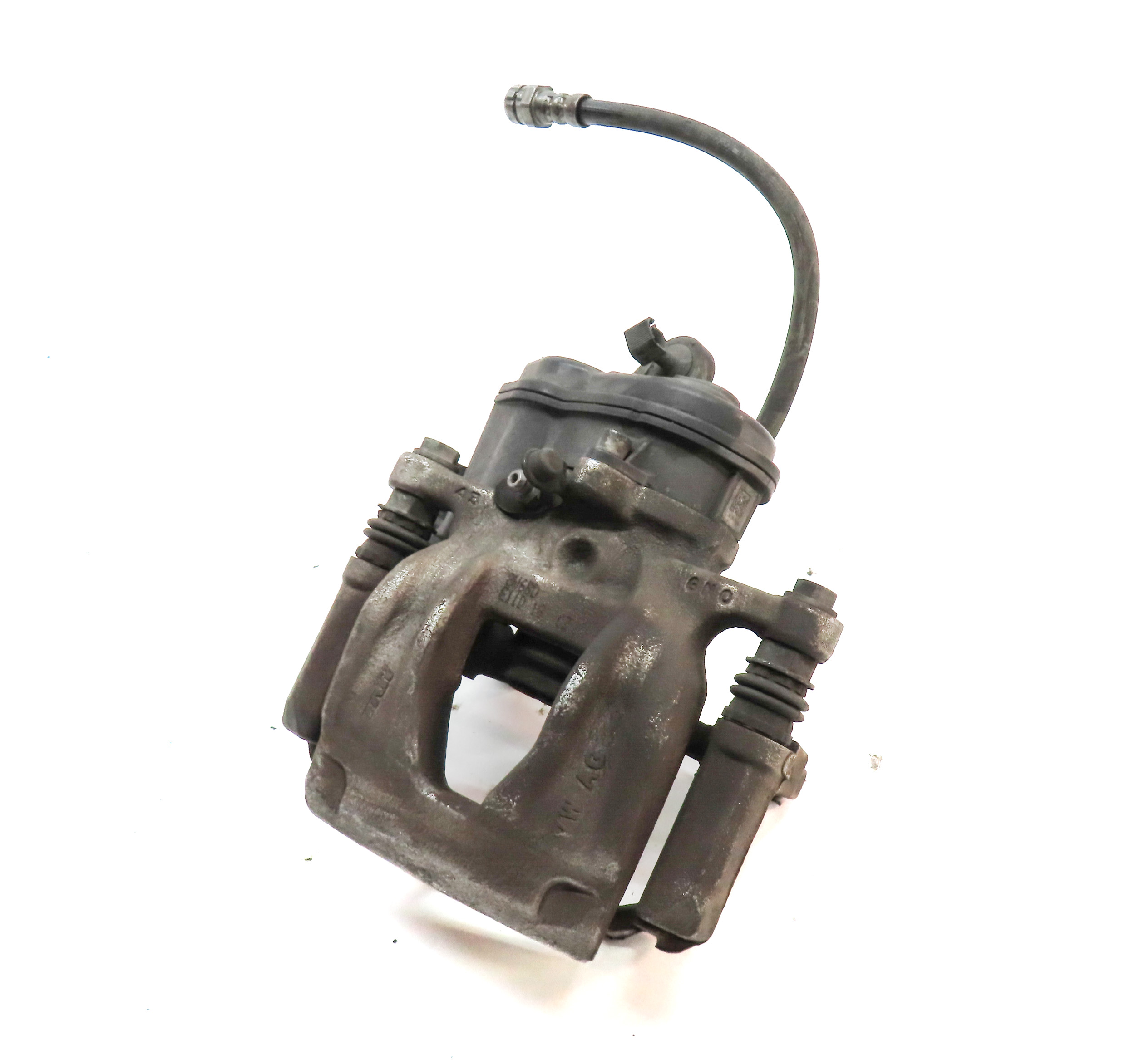 17-19 AUDI A4 A5 (B9 8W 8W6 F5) REAR RIGHT PASSENGER BRAKE CALIPER w/ ACTUATOR — exact item pictured